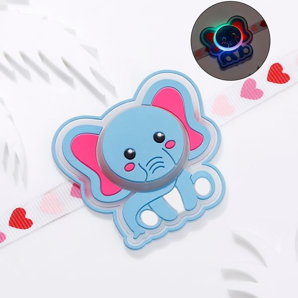 Luminous Elephant LED Rakhi