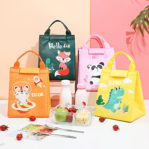 Lunch Bag - Animal - Velcro Seal - Assorted - Single Piece