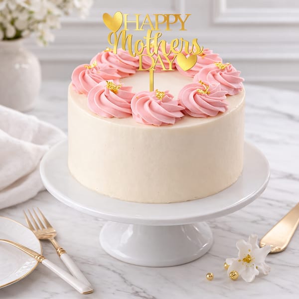 Luxury Pink Swirl Mother's Day Cake (500kg)