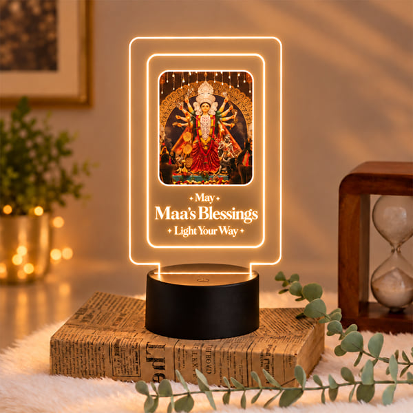 Maa's Blessings Personalized LED Lamp