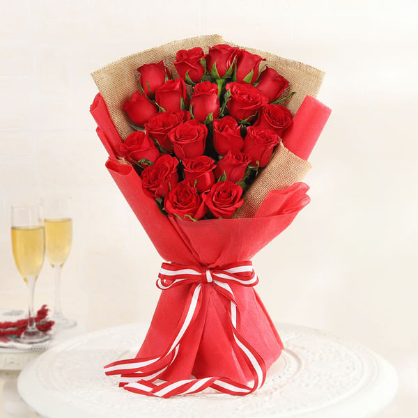 Majestic Red Rose Bouquet