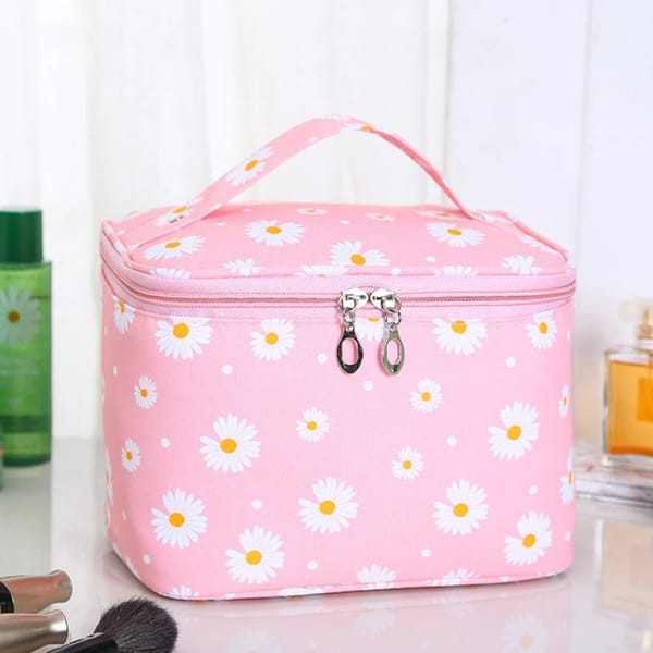 Makeup And Cosmetic Bag - Floral - Assorted - Single Piece