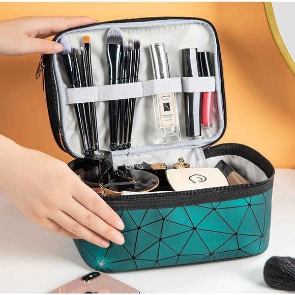 Makeup Pouch - Double Layered - Single Piece