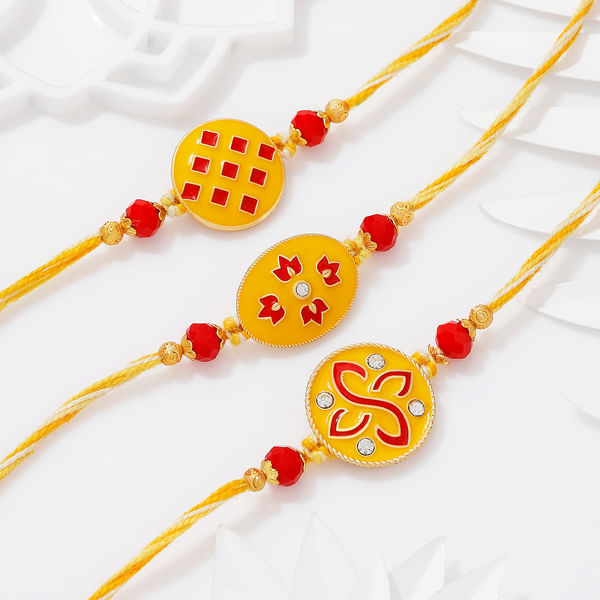 Mandana Meenakari Rakhis - Set Of 3