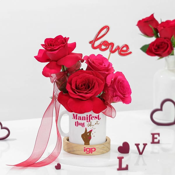 Manifesting Blooms Mug Arrangement