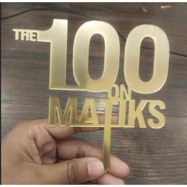 Matiks Golden cake topper