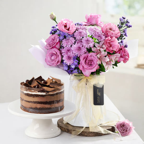 Mauve Melody & Black Forest Cake Combo