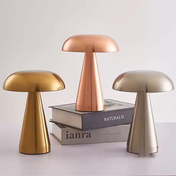 Metalic Mushroom Touch Lamp - Assorted - Single Piece