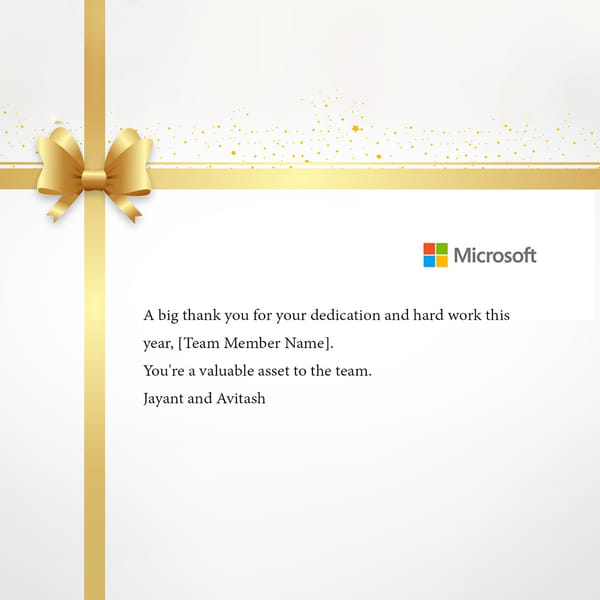 Microsoft-Greeting card