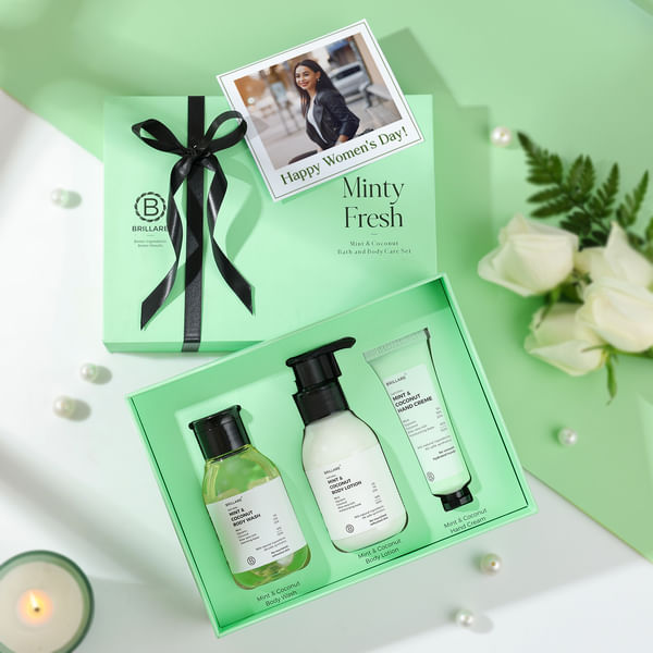 Minty Fresh Personalized Women's Day Body Care Combo