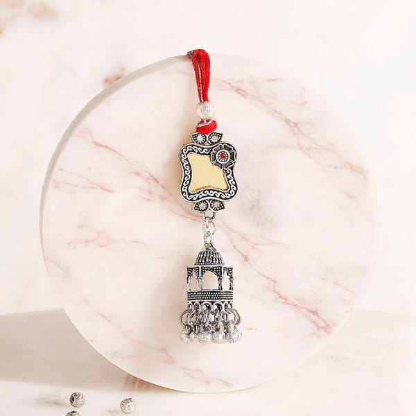 Mirror Work Lumba Rakhi