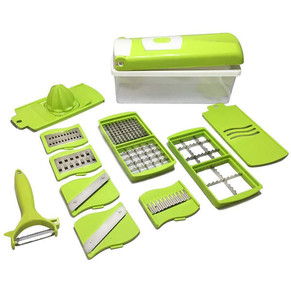 Modget Vegetable & Fruit Grater, Slicer & Chipser 12 in 1 Set