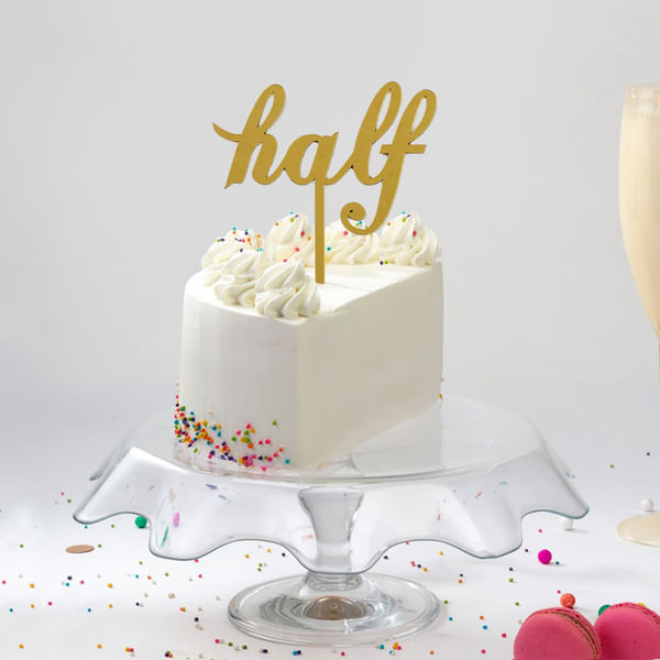 Moist and Frosted Half Birthday Cake (1 Kg)