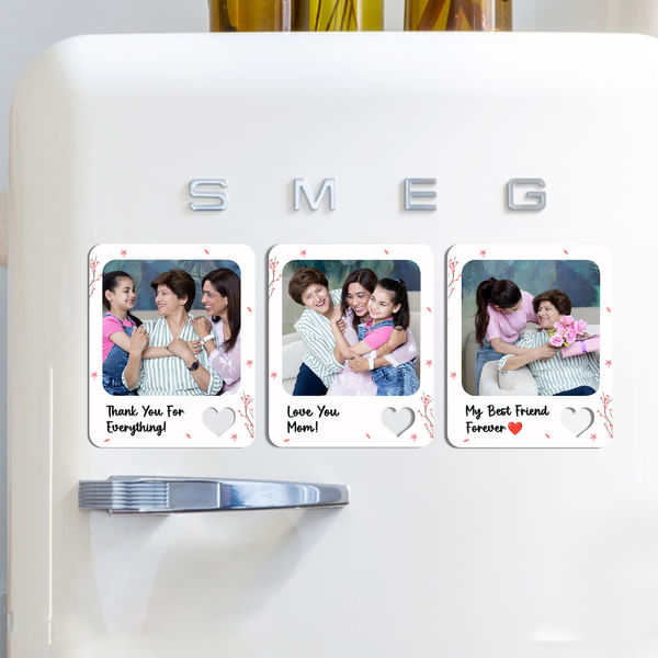 Mom's Personalized Fridge Magnet Trio