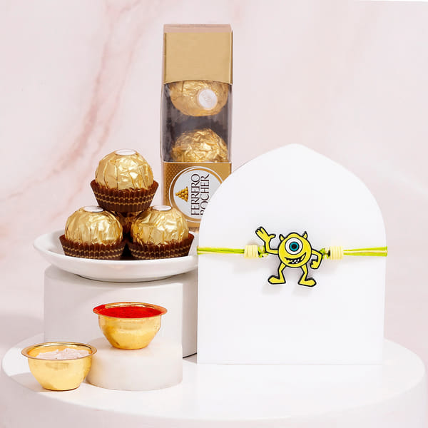 Monster Rakhi with Ferrero Rocher