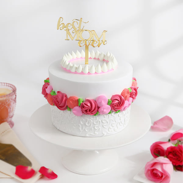 Mother's Day Floral Wonder Cake (One Kg)