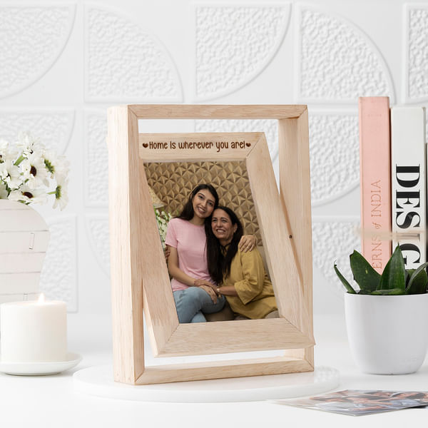 Mother's Day Personalized Wooden Rotating Frame