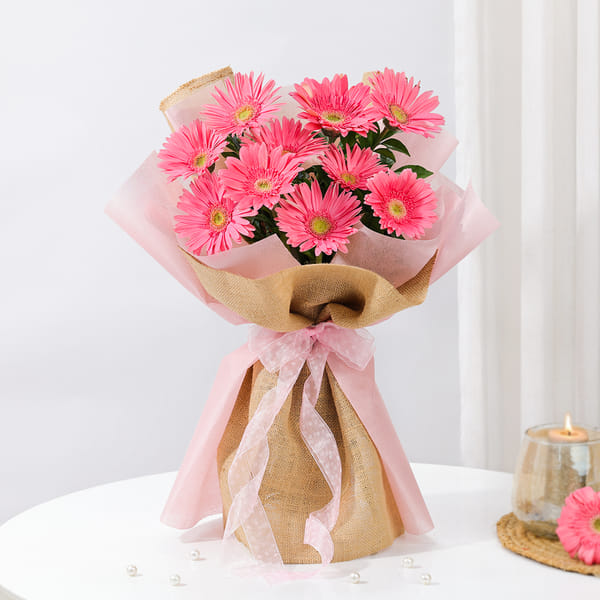 Mother's Day Pink Gerbera Bouquet