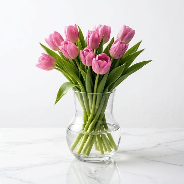 Mother's Day Pink Tulip Arrangement