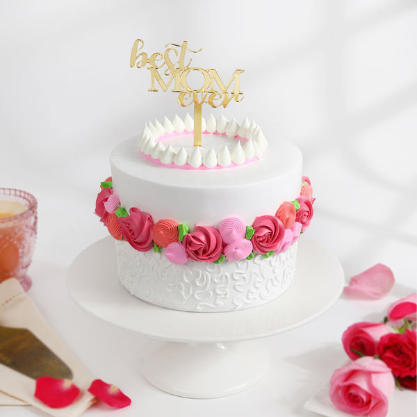 Mothers Day Floral Wonder Cake (Half Kg)