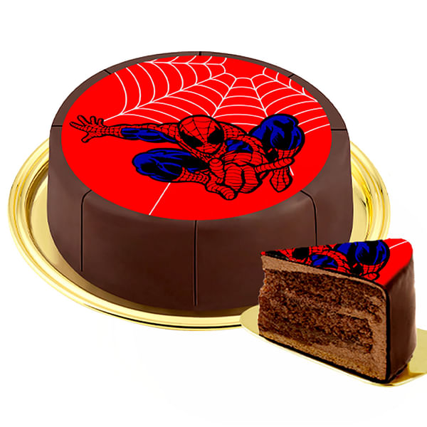 Motif Cake Spiderman
