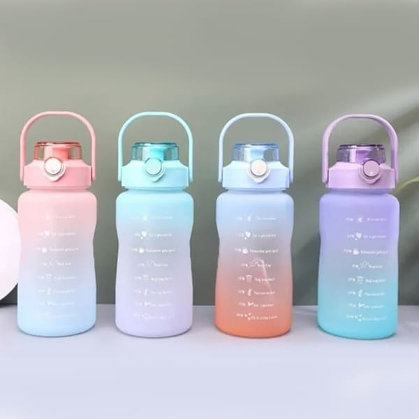 Motivational Boost Frosted Bottle - 1500ml - Assorted - Single Piece