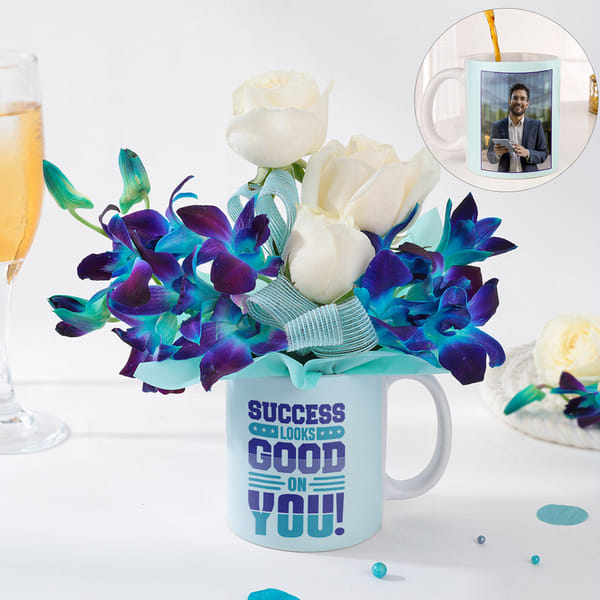 Motivational Personalized New Year Mug Arrangement