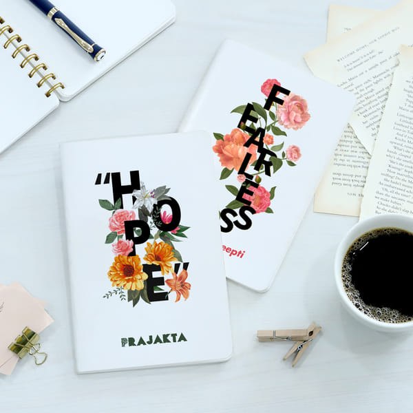 Motivational Spark - Personalized New Year Notebook - Set Of 2