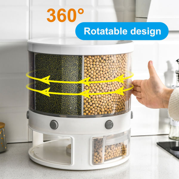 Multipurpose Dispenser - Round - Rotatable - Single Piece