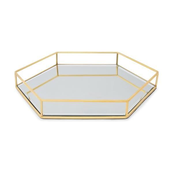 Multipurpose Organizer Tray - Hexagon - Glass - Single Piece