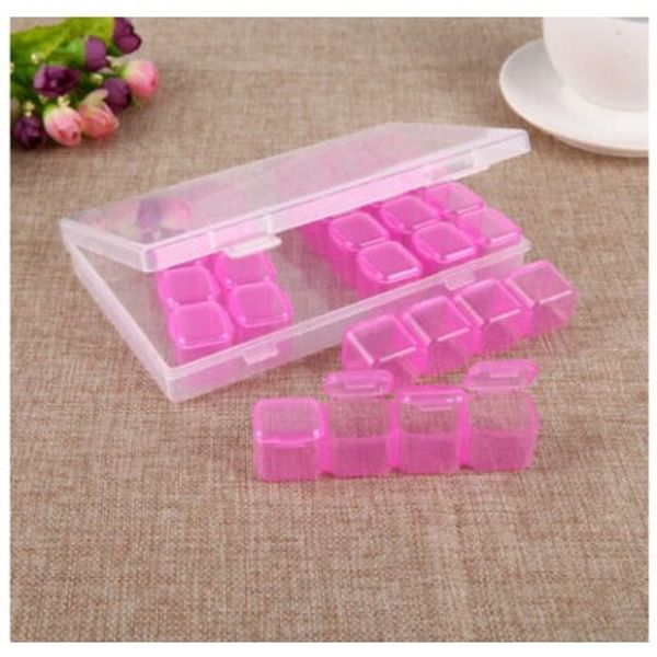 Multipurpose Storage Box - Transparent - Set Of 8