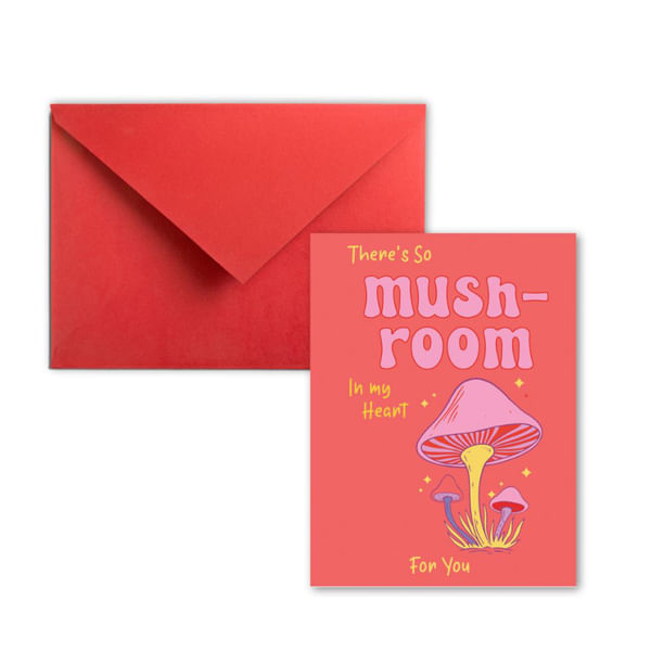Mush Room in My Heart Greeting Card - Single Piece