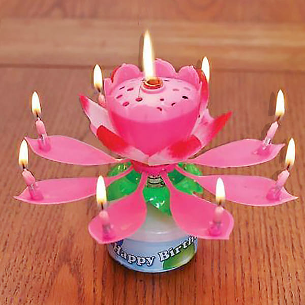 Musical Flower Candle