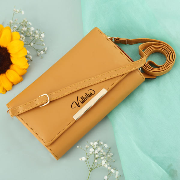 Mustard Much Personalized Sling Bag