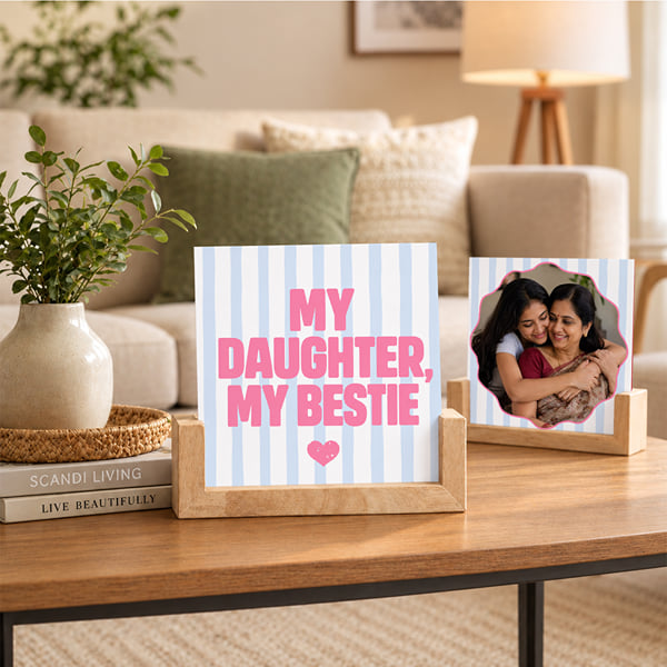 My Daughter Personalized Double-Sided Photo Frame