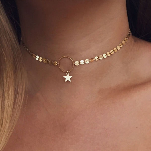 Necklace - Choker - Star - Single Piece - Juju Joy