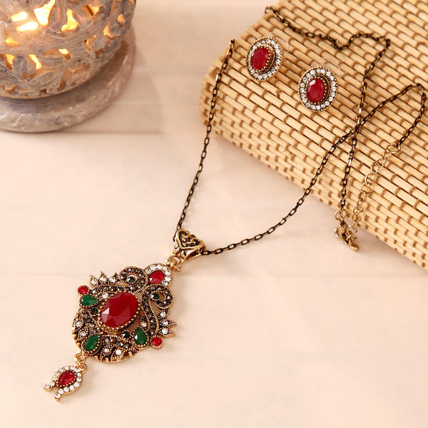 Necklace Set with Stone Work