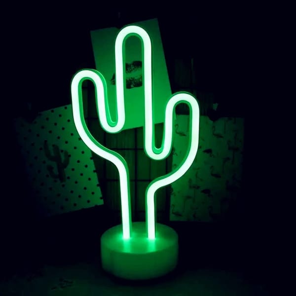 Neon LED Light - Cactus - Green - Single Piece