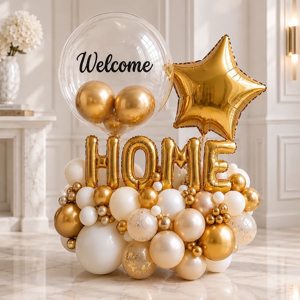 New Beginnings Balloon Decor
