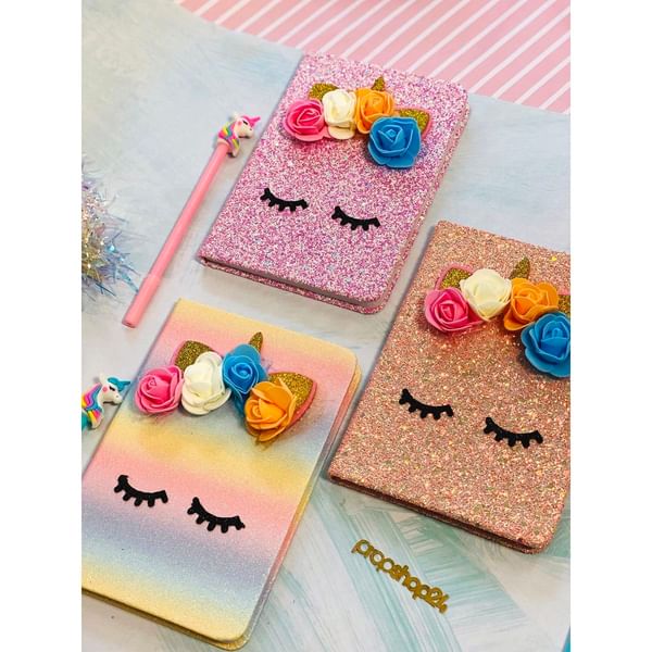Notebook And Pen Set - Unicorn - Sparkle