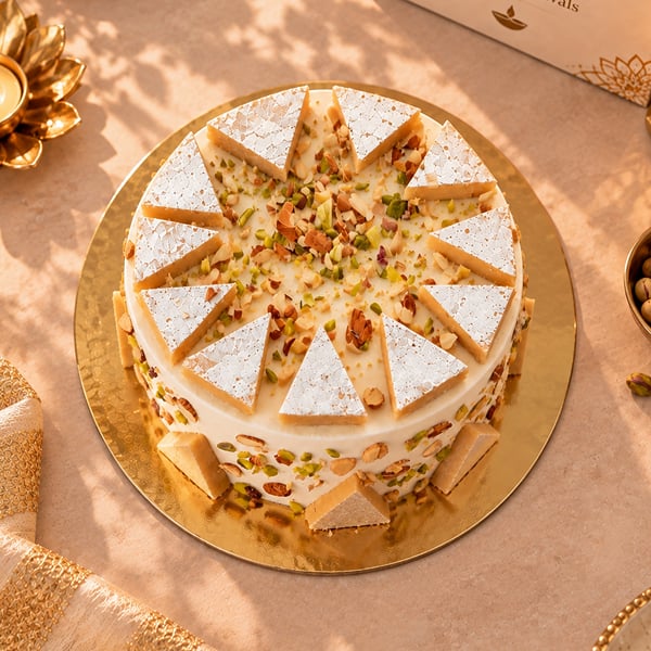 Nutty Kaju Katli Cake (600 g)