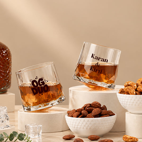 OG Duo Personalized Whiskey Glass - Set of 2