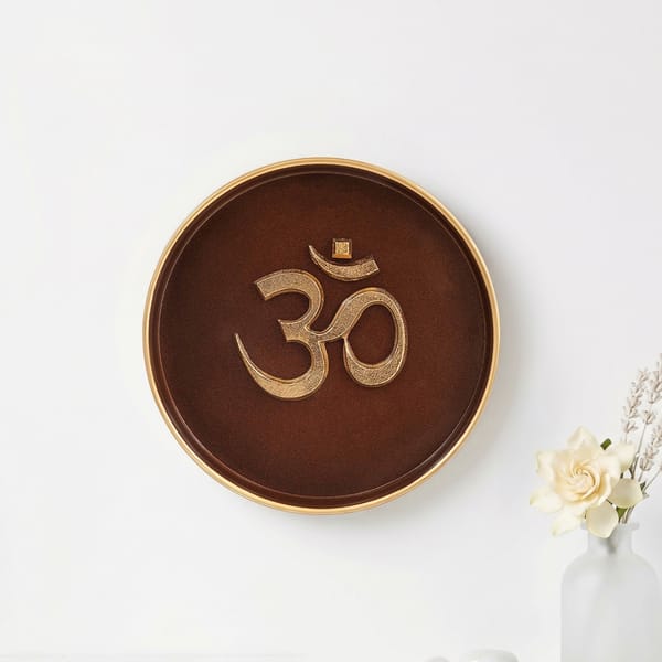 Om Symbol Metal Wall Plate