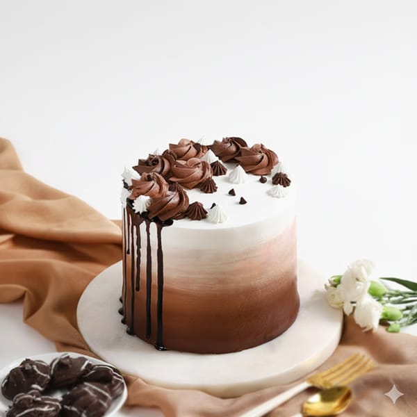 Ombre Chocolate Cake