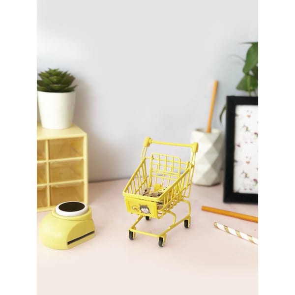Organizer Shopping Cart Shape Single Piece