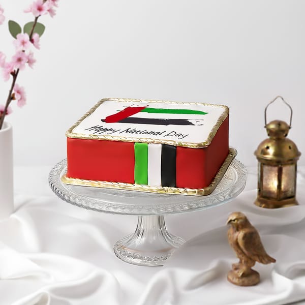 Patriotic UAE National Day Celebration Cake (1 Kg)