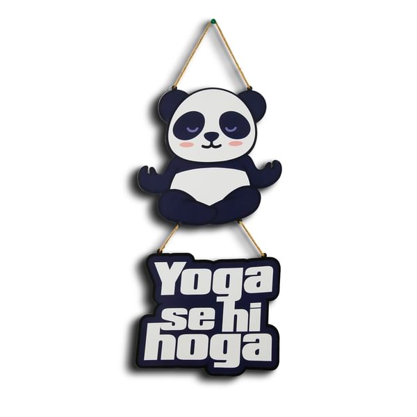 Peaceful Panda Yoga Wall Hanging