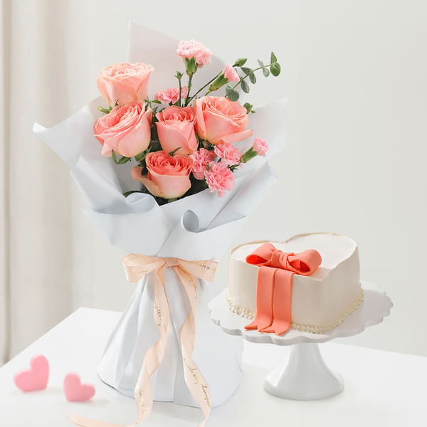 Peach Blush And Heartfelt Bites Combo