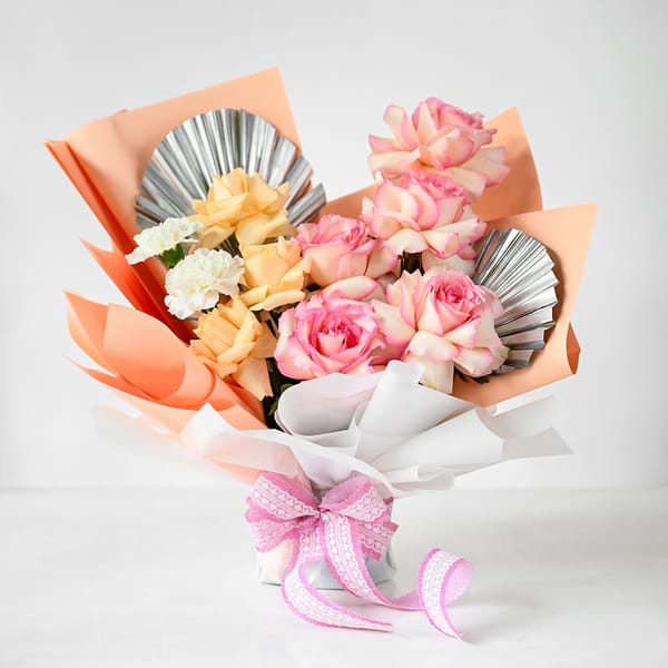 Peach & Pink Charm Bouquet