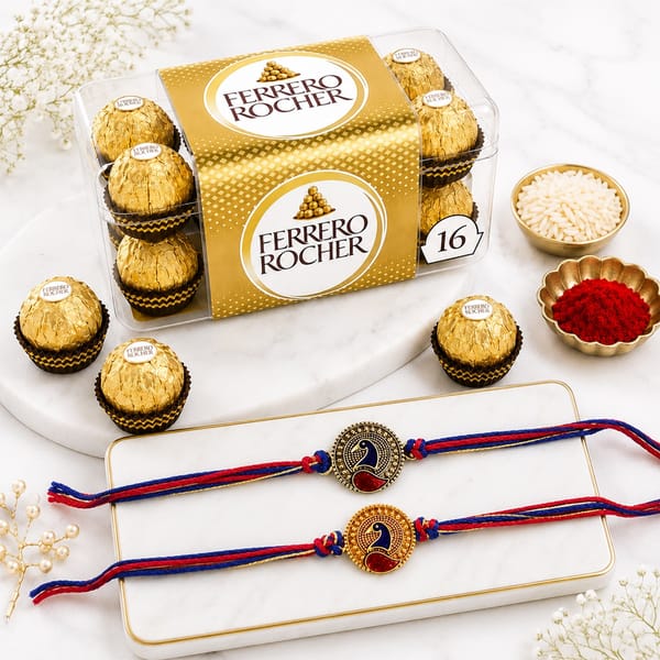 Peacock Elegance Rakhi Hamper